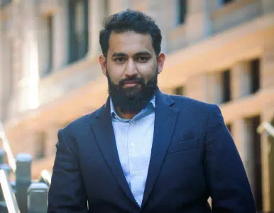 Headshot of Maaz A. Haider, Manager, Electric Truck Transition, EDF+Business at Environmental Defense Fund (EDF)